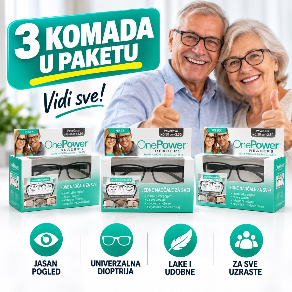 Naočare koje mijenjaju sve | 2+1 GRATIS! Samopodesiva dioptrija!